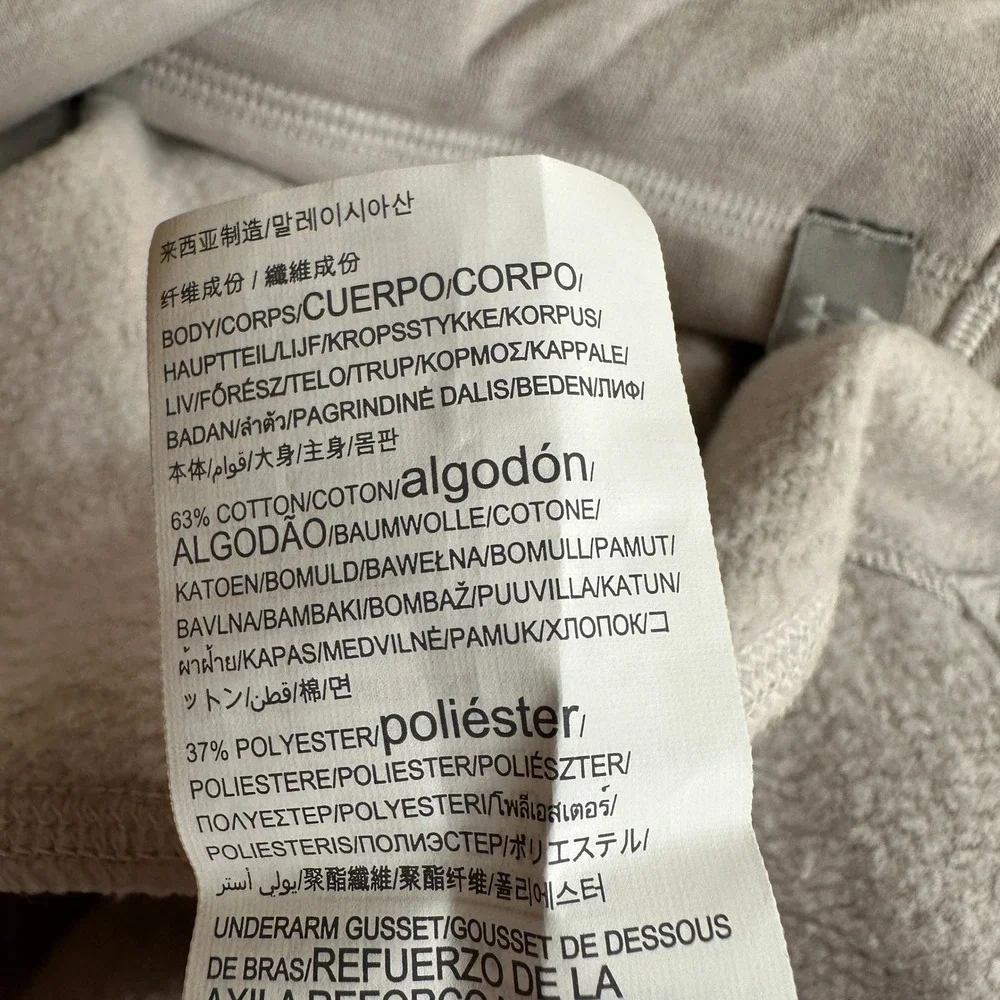 Under Armour Threadborne‎ Hoodie Gray Loose Fit Long Sleeve Henley Pockets 2XL - Picture 9 of 12